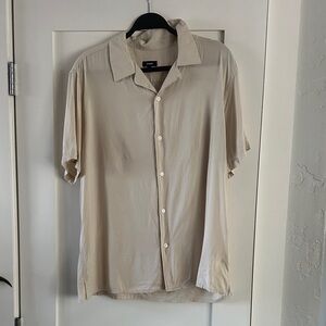 Express Men's Beige Button Down Shirt